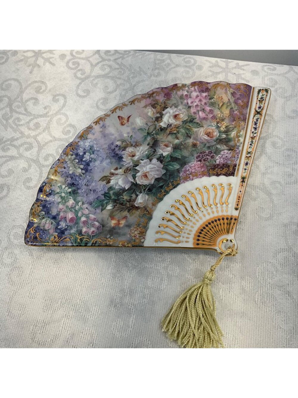 Serenity By Lena Liu Porcelain Collector Plate Fan Limited Edition